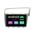 VW Golf 7 GTI R Android Touch Screen GPS Navigation Bluetooth Radio Unit - Silver Frame