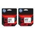 HP 652 Black and Tri Colour Original Ink Cartridge Dual Pack - H652MP