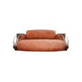 Art Deco Walnut Veneered 3 Seater Sofa