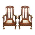 High Back Ball & Claw Arm Chairs