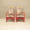 Antique Ombre Arm Chairs