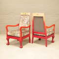 Antique Ombre Arm Chairs