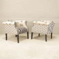 Black and White Occasional Chairs