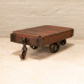 Antique Industrial Railroad Cart Coffee Table