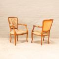 French style Chairs with hand embroidered tapestry