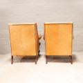 Vintage Armchairs in Leather