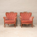 Pair of Victorian style carved Chairs
