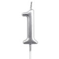 Birthday Candles, Number Candles Silver 0 TO 9