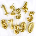 Birthday Candles, Number Candles Gold 0 TO 9