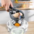 Multipurpose Manual Egg Opener & Egg Yolk White Separator Tool - Black