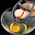 Multipurpose Manual Egg Opener & Egg Yolk White Separator Tool - Black