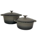 7 Piece Cast Iron Dutch Oven Cookware Pot & Stout Pan Set