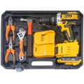 20V Lithium Ion Cordless Hammer Drill With 49pcs Tools