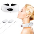 Magnetic Therapy Neck Massager with Electronic Pulse and Heated Pads