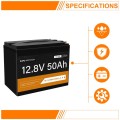 Vestwoods 12.8V 50Ah Lithium Battery With Bms