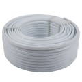 Cable Flat 2 Core + Earth White 2.5Mm 1M