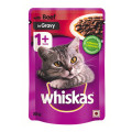 Whiskas Cat Food Pouch Beef In Gravy 85G