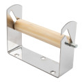 Toilet Roll Holder Stainless Steel Wooden Insert