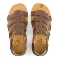 Bata Safari Mens Sandal Open Toe Cognac Size 11