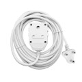 Kloners Extension Cord Dbl White 10A 5M