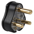 Nexus Plugtop Solid 3Pin 16A Black Rubber Compound