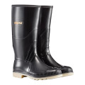 Wayne Gumboot Mens Knee L Black/Ivory Size 7