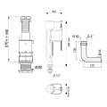 Wirquin Mechanism Scc F/Flush 2Inch Bi Mxjf (Box)