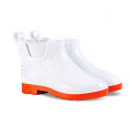 Wayne Ladies Slip-On Gumboots Size 5 White And Red