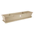 Sebor Sill Planter & Saucer & Clips 75Cm Beige