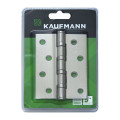 Kaufmann Butt Hinge 100Mm Ball Bearing S/S (Pair)