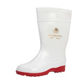 Bata Elegant Ladies Gumboot White/Red Size 7