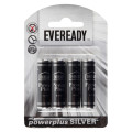 Eveready Battery Powerplus Silver Zinc Aa 4 Pack
