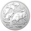 2019 Ultra rare 1 OZ AUSTRALIA MOB OF ROOS MERLION PRIVY .999 SILVER COIN BU