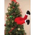 Plush Santa Elf Leg Tree Decoration