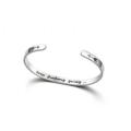 Keep Fucking Going Engraved Alloy Cuff Bangle