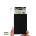 RFID Minimalist Hard Shell Aluminium Card Holder (Black)