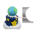 Metal Cake Icing Smoother Wavy Side Cake Scraper - Spherical Shape / Cake Scraper Stainless Steel