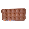 Flat Round Half Sphere Chocolate Silicone Mould
