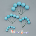 Faux Balls Cake Topper Set For Cake Decorating - Blue - 20pc