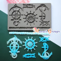 Nautical Anchor, Ship Steering, Rope Silicone Mould