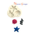 Starfish , Sea horse , Sea Shell - Sea Animals Silicone Mould