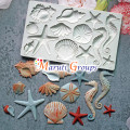 Sea Animals - Star fish, Sea horse, sea shells, Star fish Silicone Mould