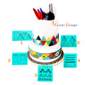 Traditional African Beads - Triangle Silicone Mould