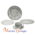 47 Piece Silver Rim And Silver Pattern Dinner Set - 15kg