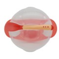 SUCTION BOWL & SPOON RED