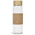 Kooshty Clear Bamboost Glass Water Bottle - Natural