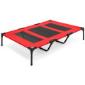 Dog Elevated Cot Bed - XLarge (Red)