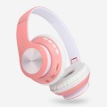 Geeko iPerfect Bluetooth Wireless On Ear Stereo Headphones - Pink