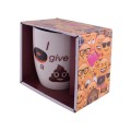 Emoji Oval Cone Mug - Don't give a poop