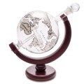 Wiskey decanter Globe glass/wood